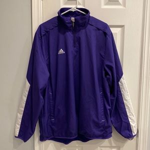 Adidas mens 1/4 zip jacket